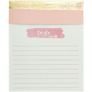 Graphique Brushstrokes Jotter Notepad, Pad of Paper w/ 250 Tearable"To-Do" Ruled